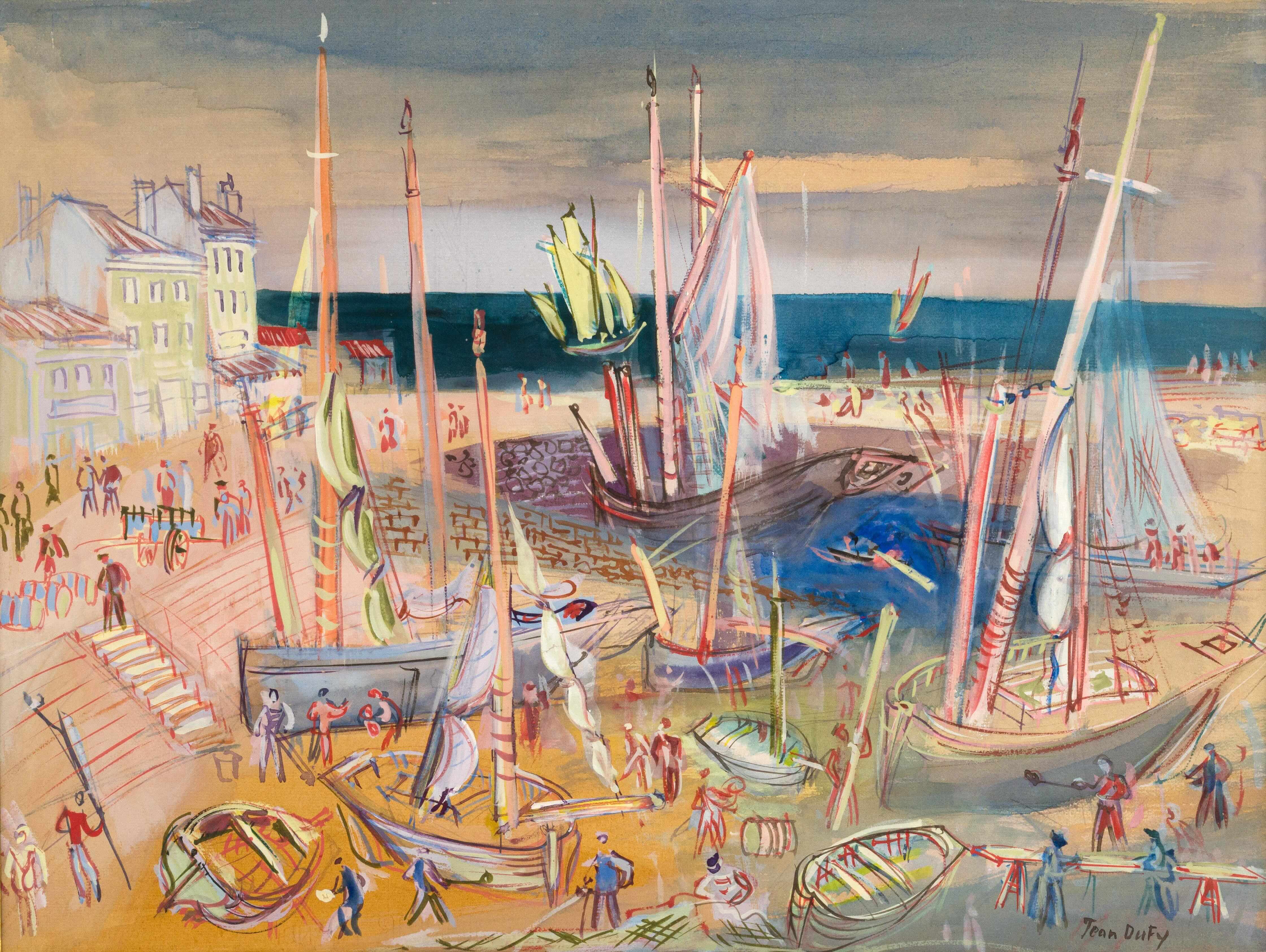Port de pêche - Jean Dufy (1888 - 1964)