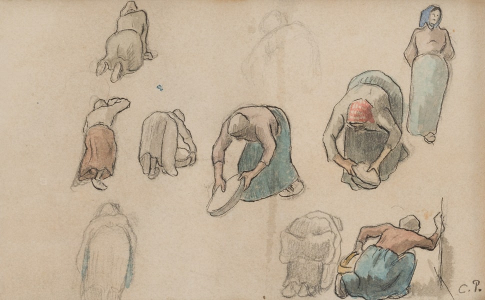 Études de paysannes - Camille Pissarro (1830 - 1903)