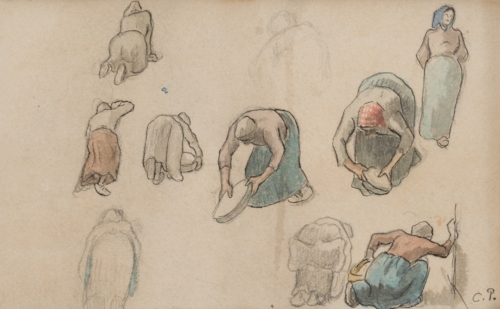 Camille Pissarro - Études de paysannes