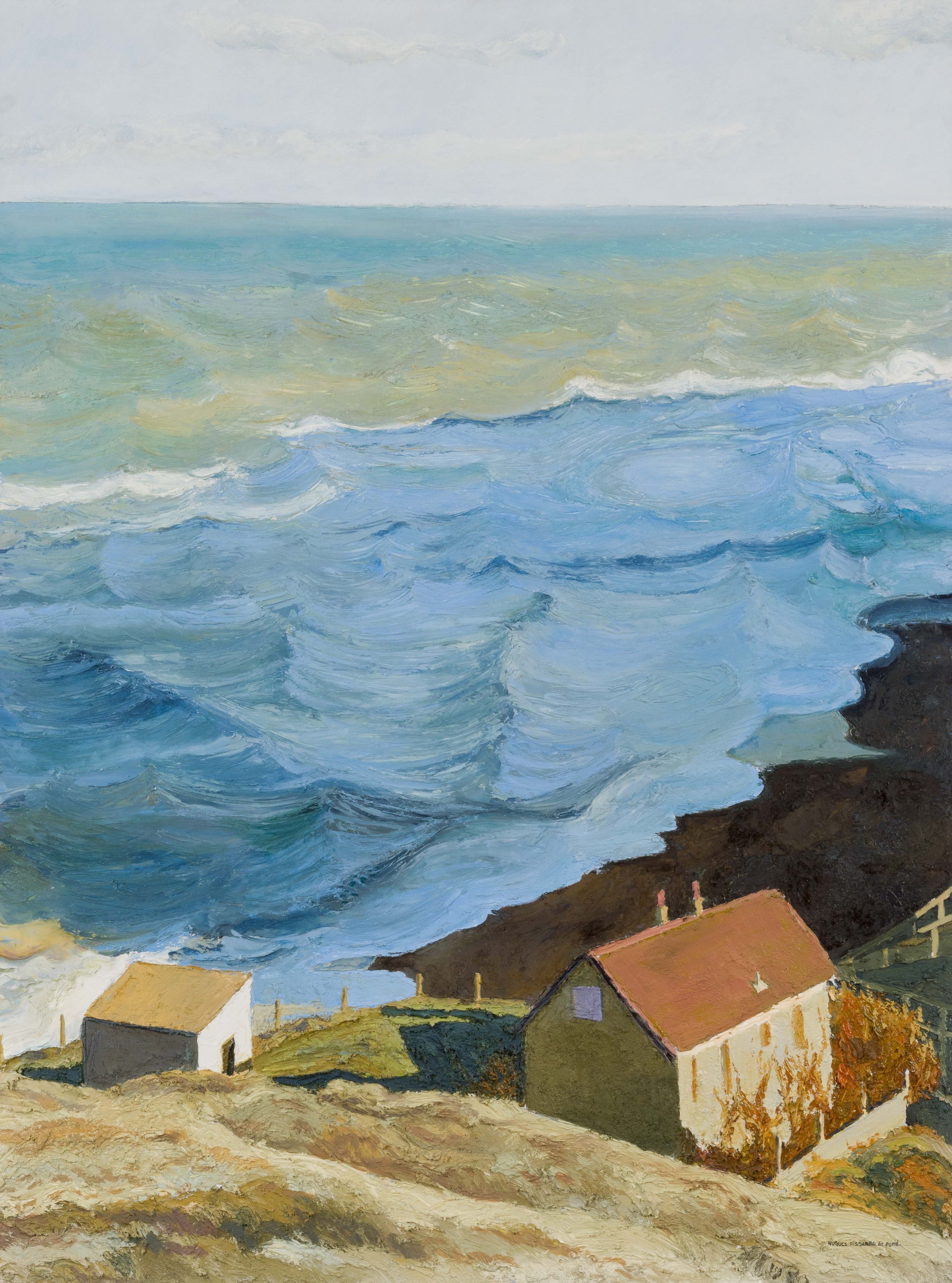 Mer Bleue / Marée Montante - Hugues Pissarro dit Pomié (b. 1935 - )