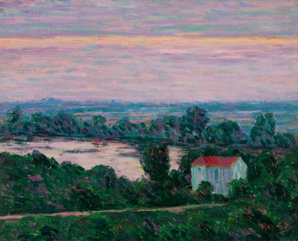 Petite maison au bord de l'eau - Auguste Herbin (1882 - 1960)