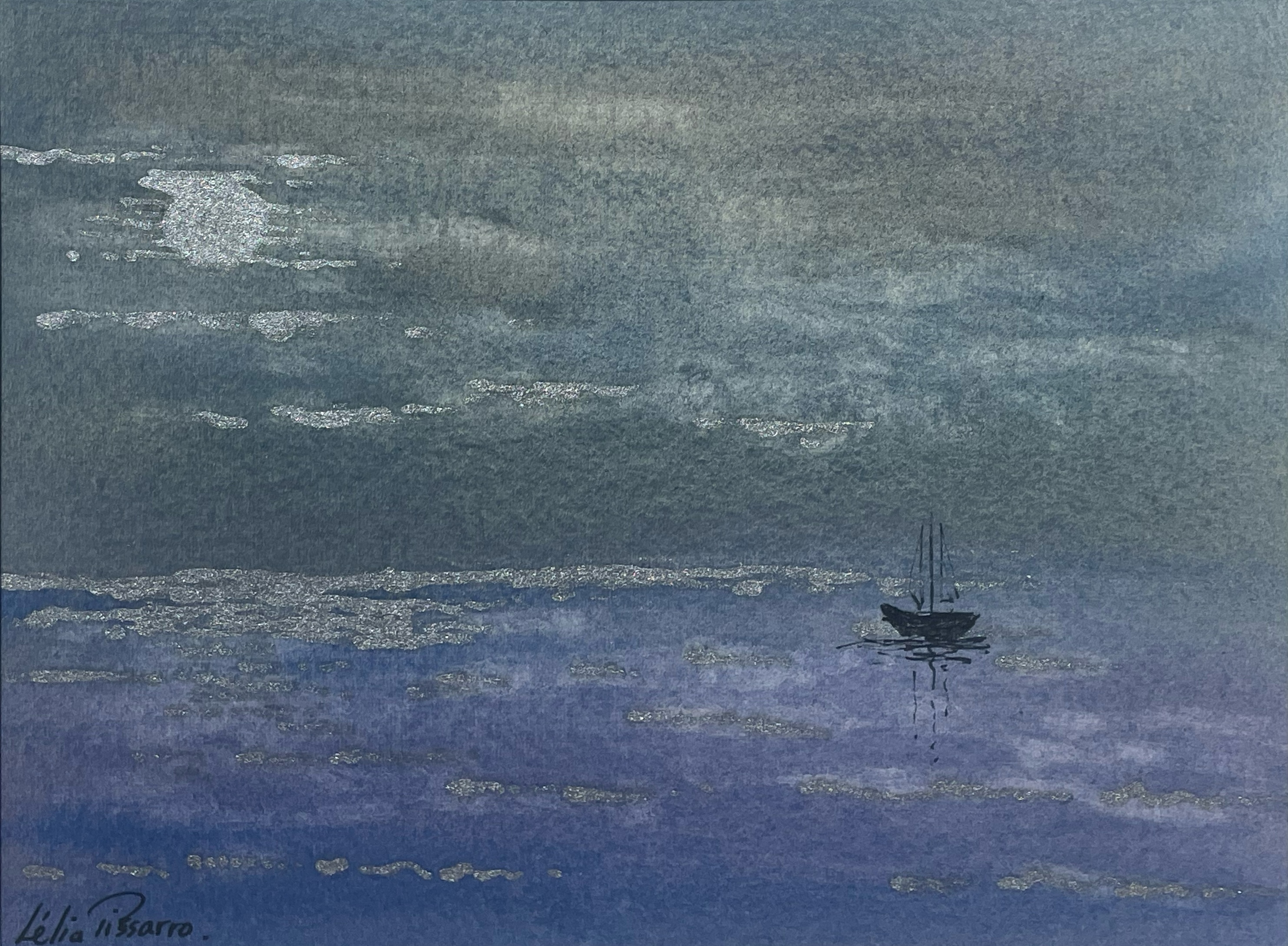 Lélia Pissarro, Figurative - The boat of Lord and Lady Preston