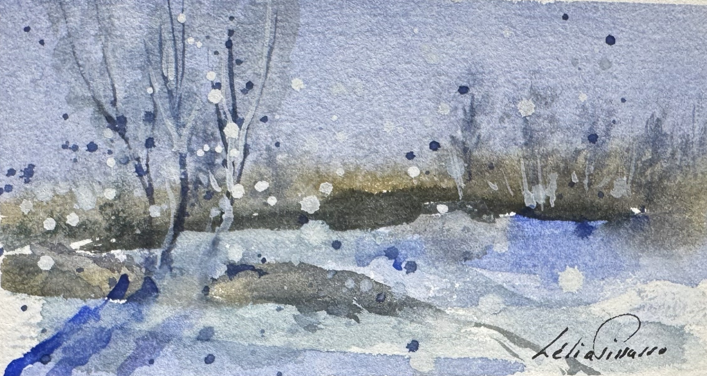 Lélia Pissarro, Figurative - La neige de Lyora