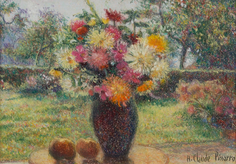 Le bouquet de Lise - H. Claude Pissarro (b. 1935 - )