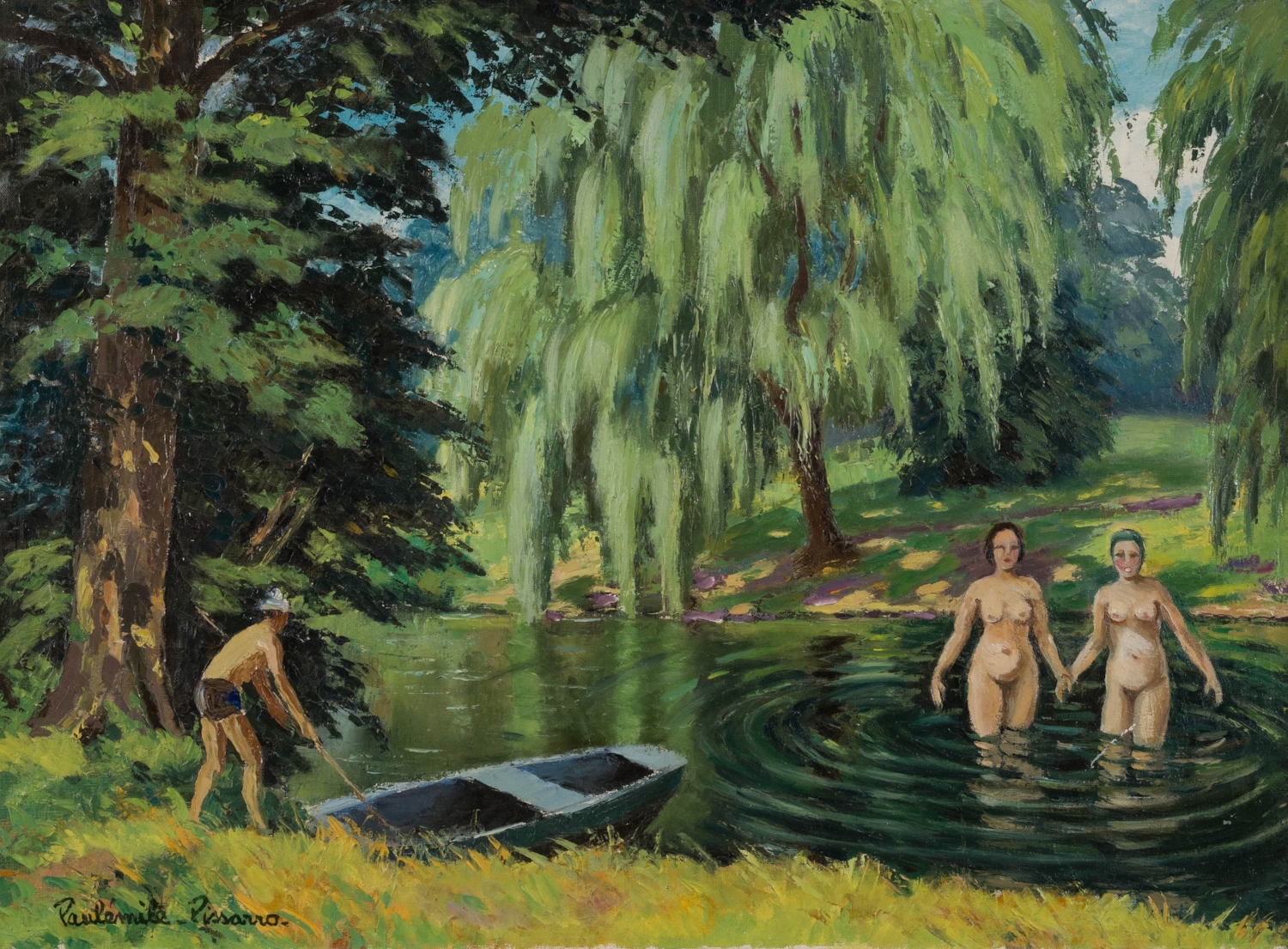 Les Baigneuses - Paulémile Pissarro (1884 - 1972)