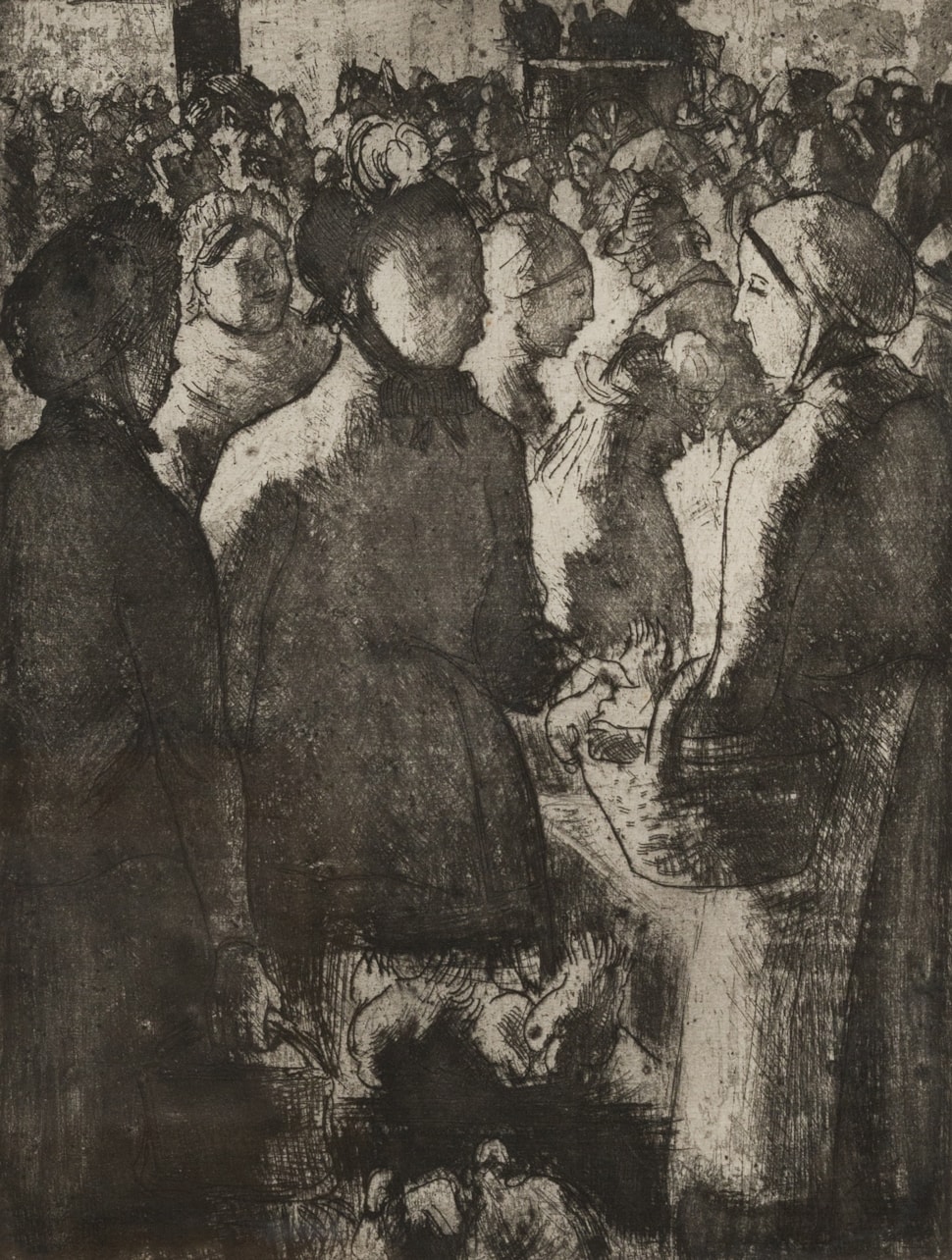 Marché à la volaille, à Gisors - Camille Pissarro (1830 - 1903)