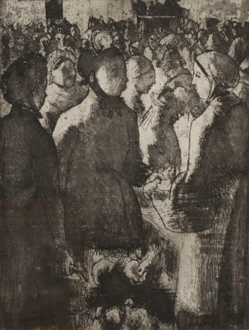 Camille Pissarro - Marché à la volaille, à Gisors