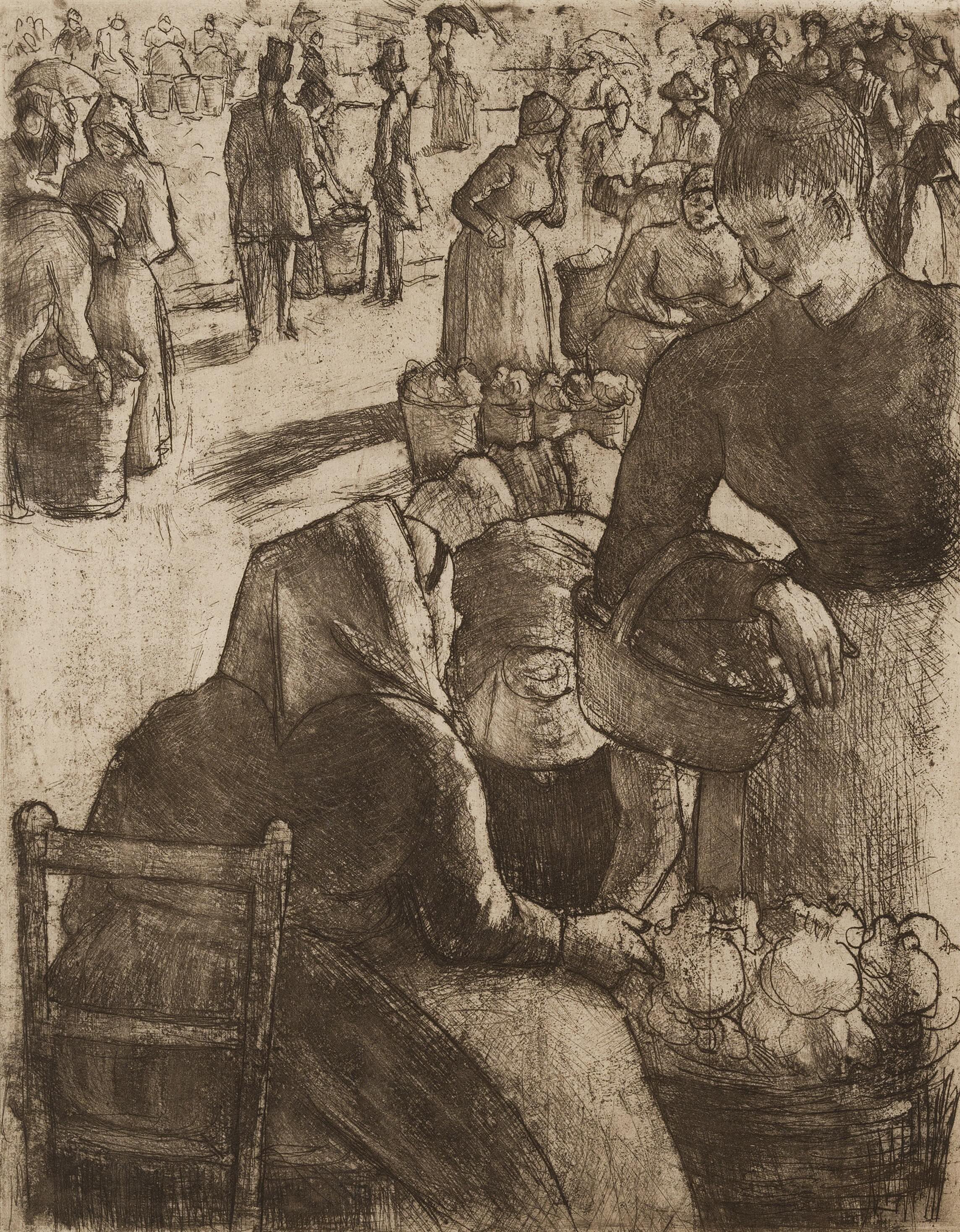 カミーユ・ピサロ、「FETE DE SEPTEMBRE, PONTOISE」 September Fete, Pontoise by Camille Pissarro - Canvas