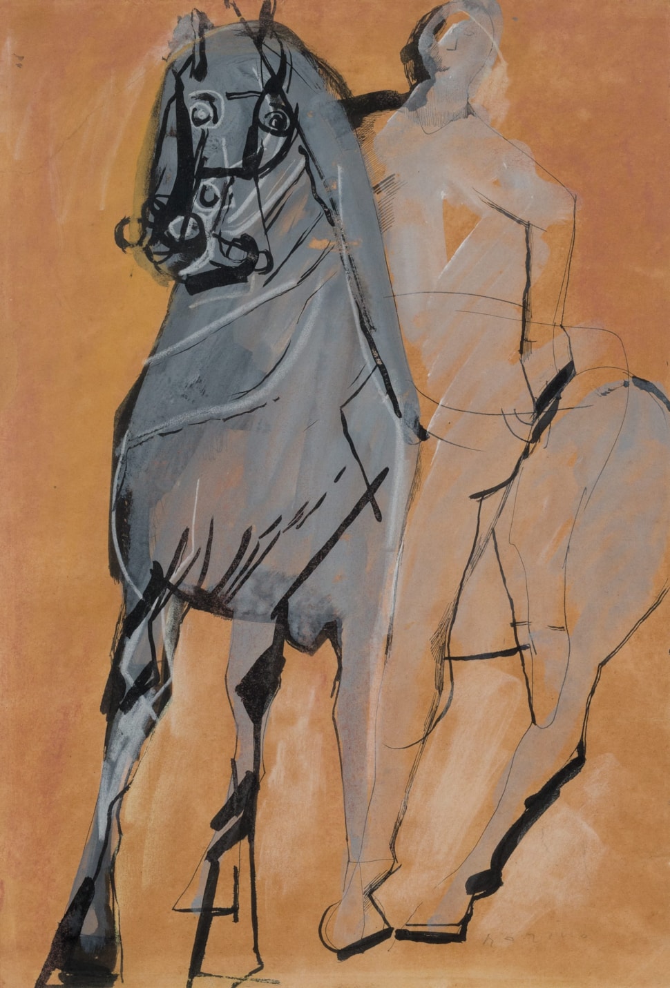 Uomo e cavallo - Marino Marini (1901 - 1980)
