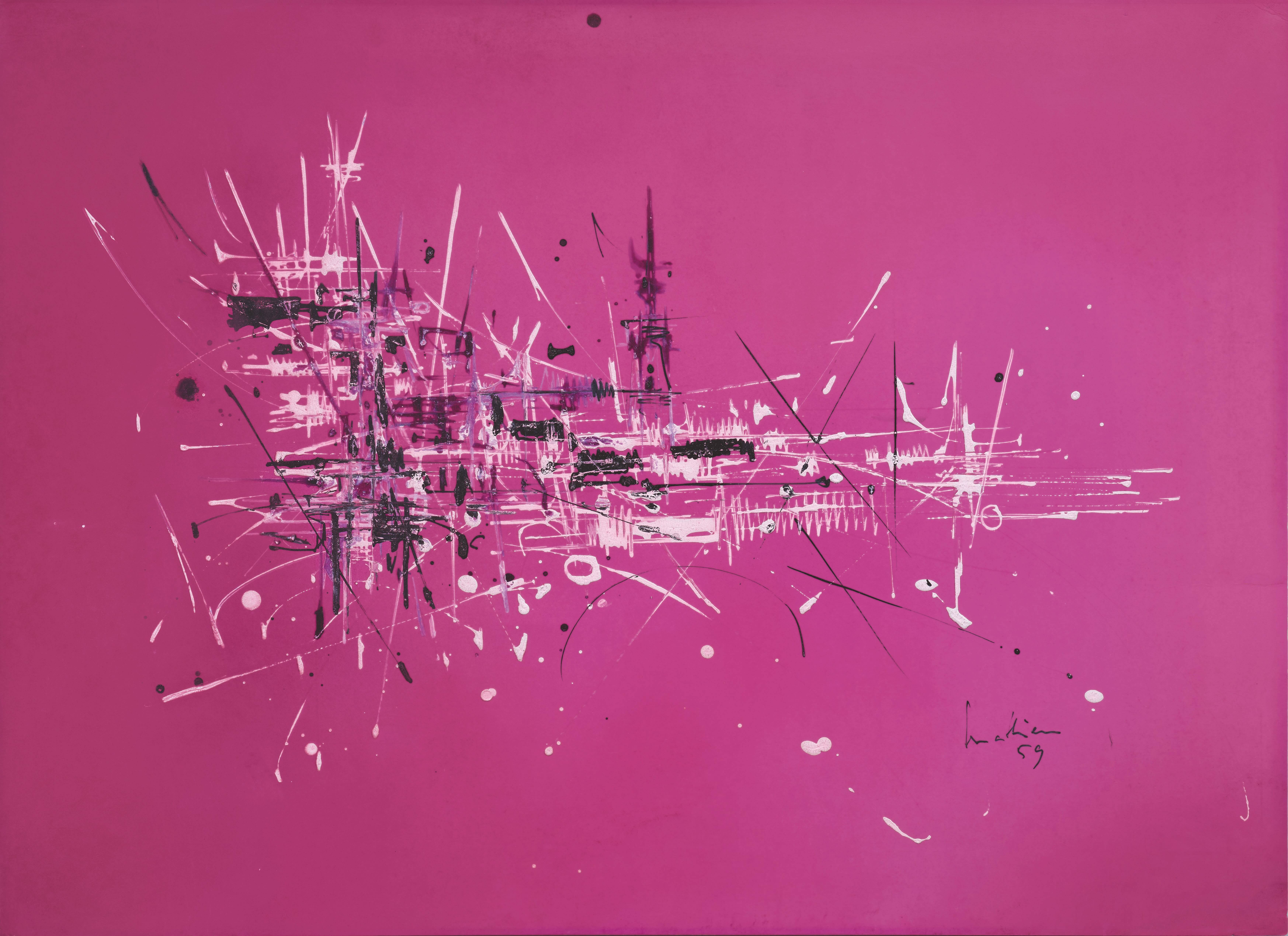Composition - Georges Mathieu (1921 - 2012)