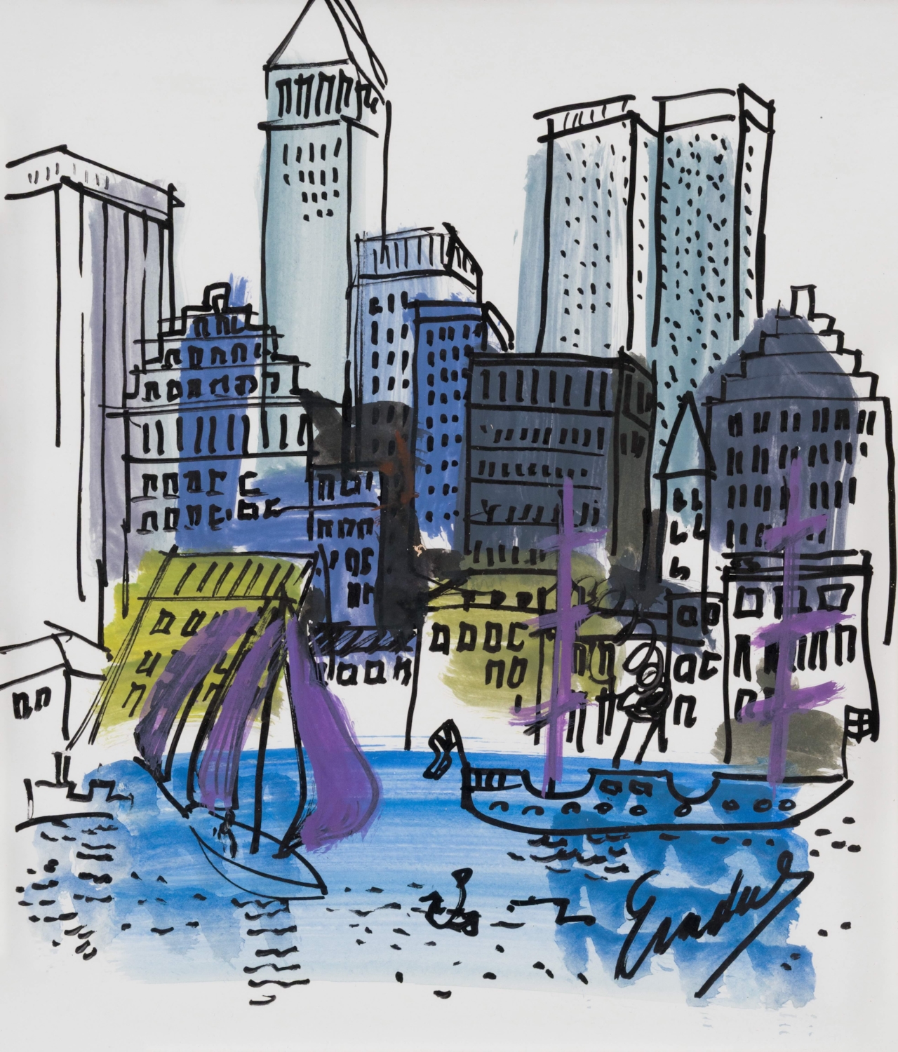 New York - Carlos Nadal (1917 - 1998)