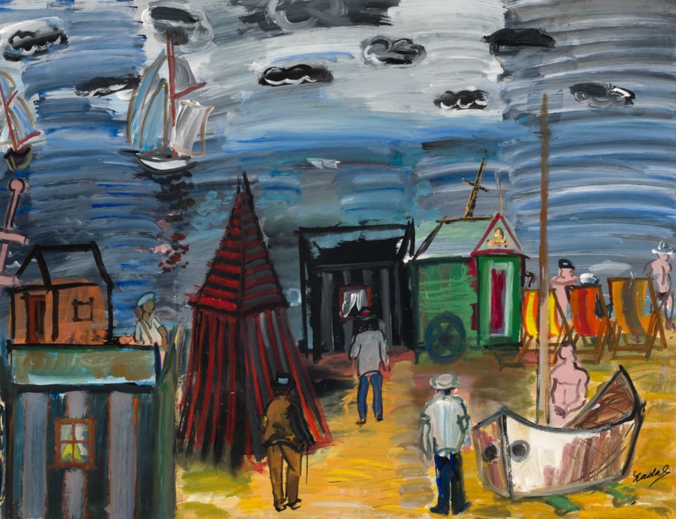 Playa y nubes - Carlos Nadal (1917 - 1998)
