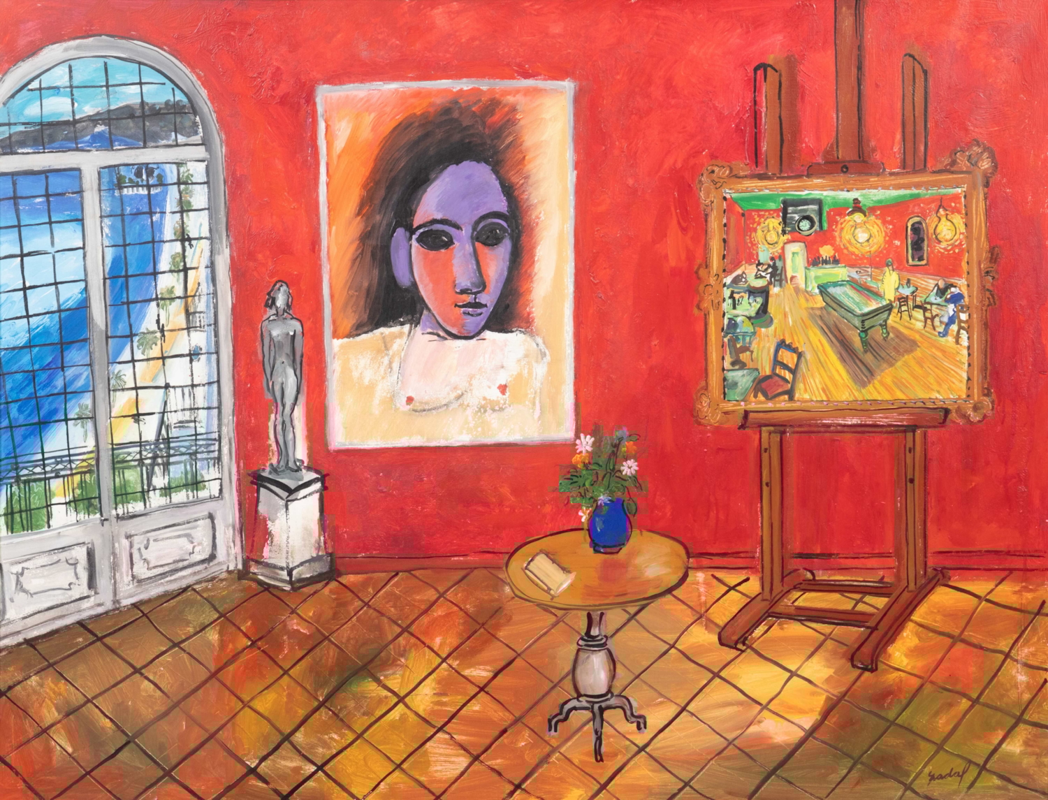Salon Rojo - Carlos Nadal (1917 - 1998)