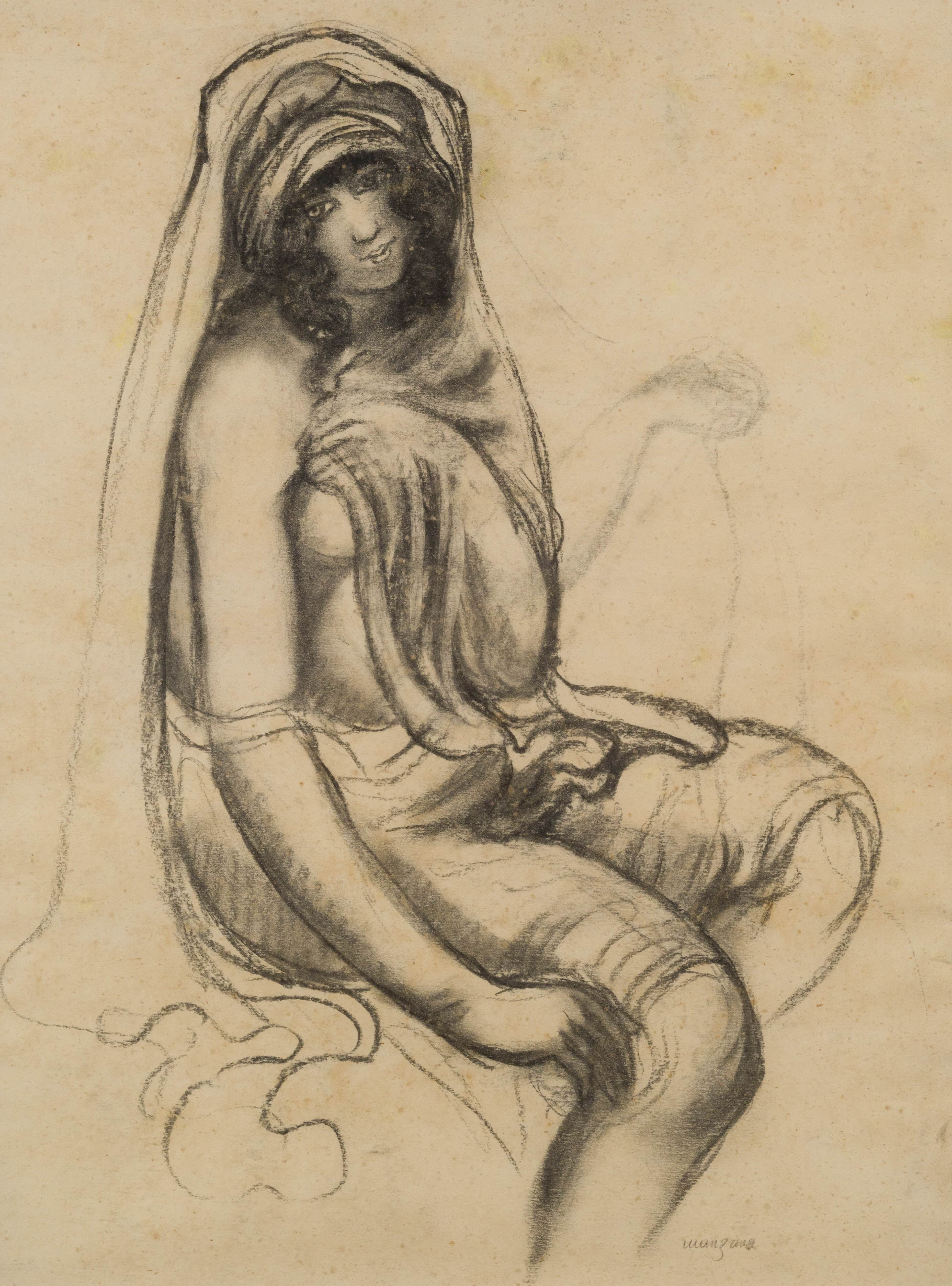 Georges Manzana Pissarro - Jeune Orientale Assise