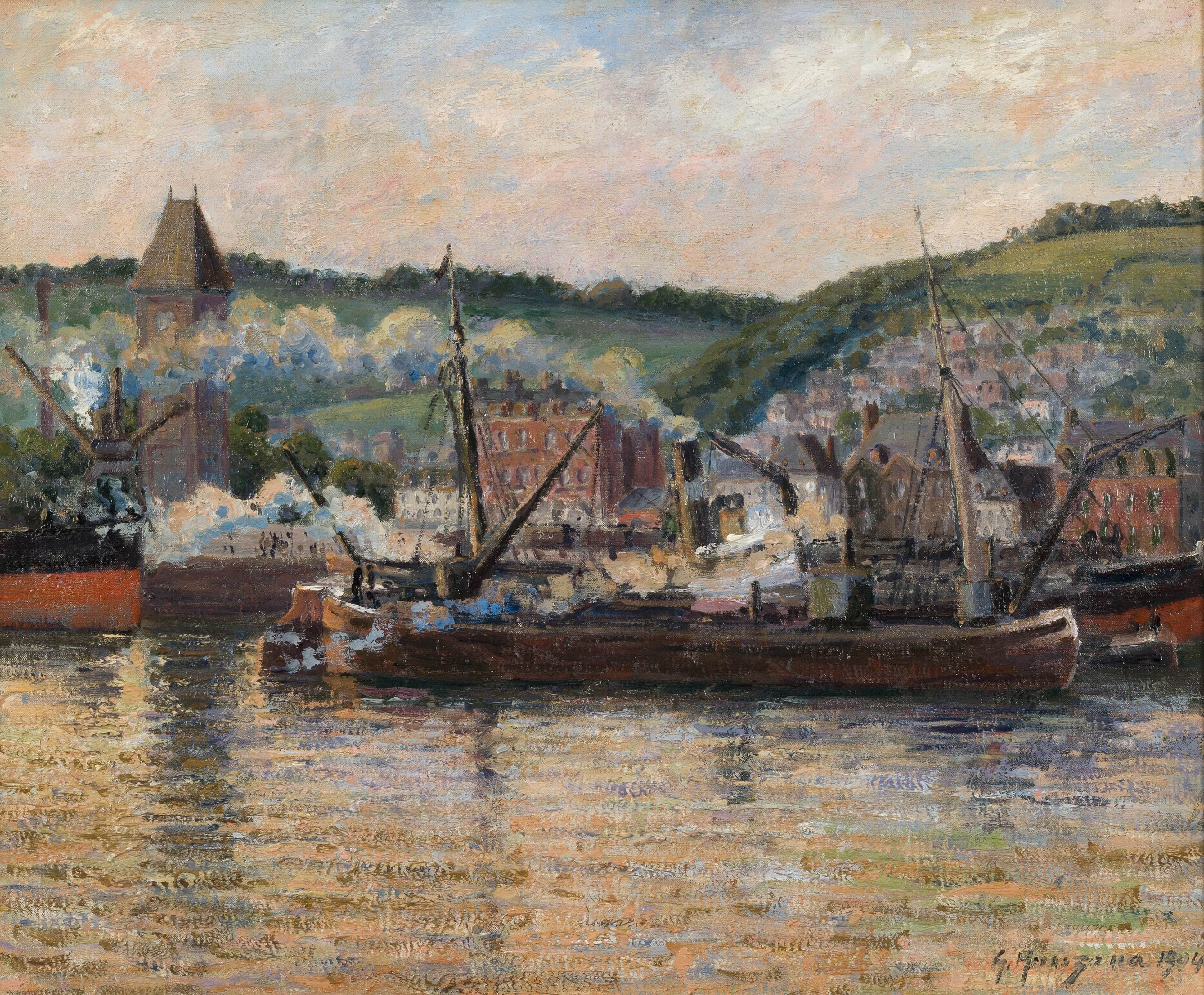 Georges Manzana Pissarro - Le port de Rouen