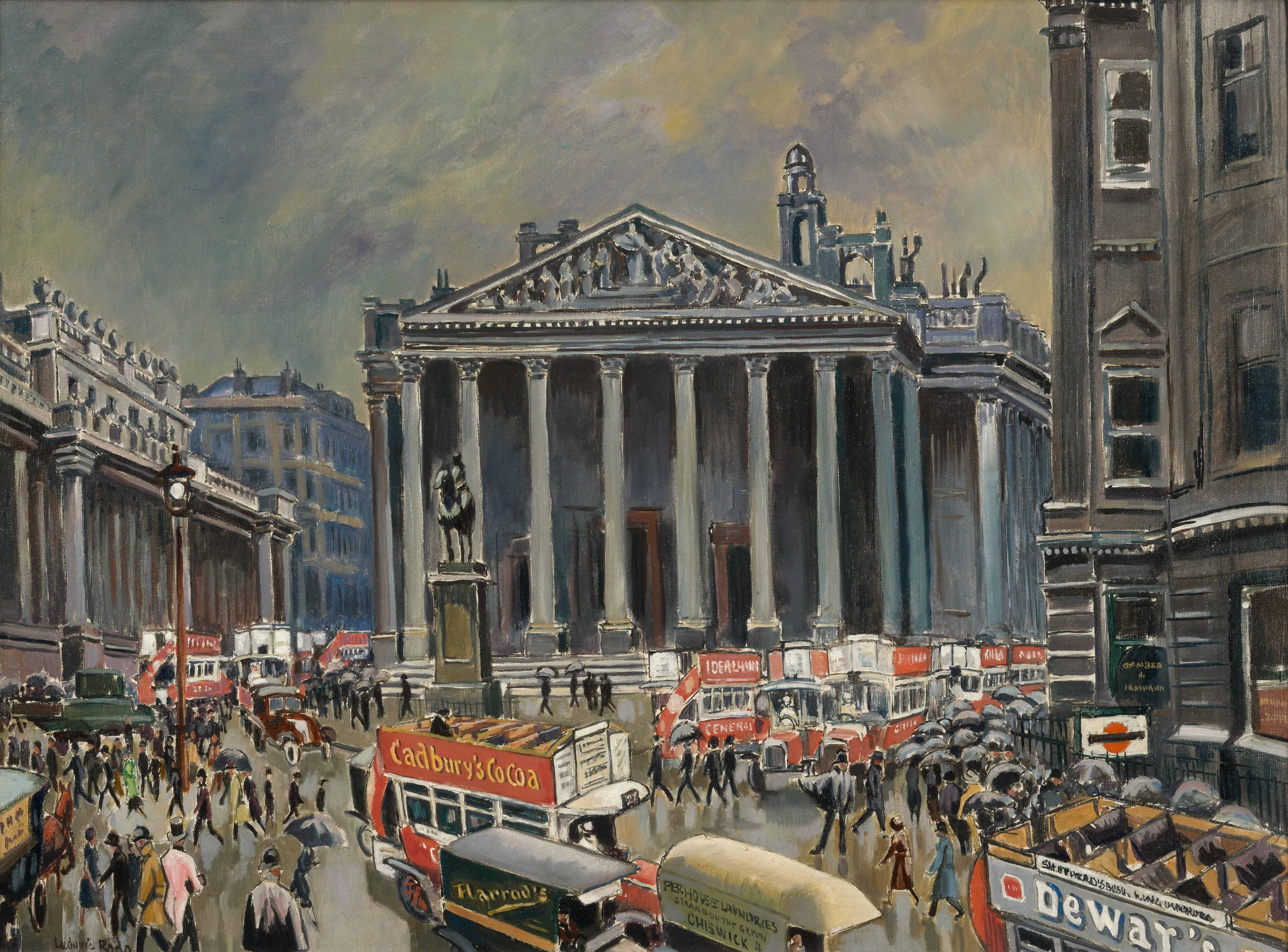 The Royal Exchange - Ludovic-Rodo Pissarro (1878 - 1952)