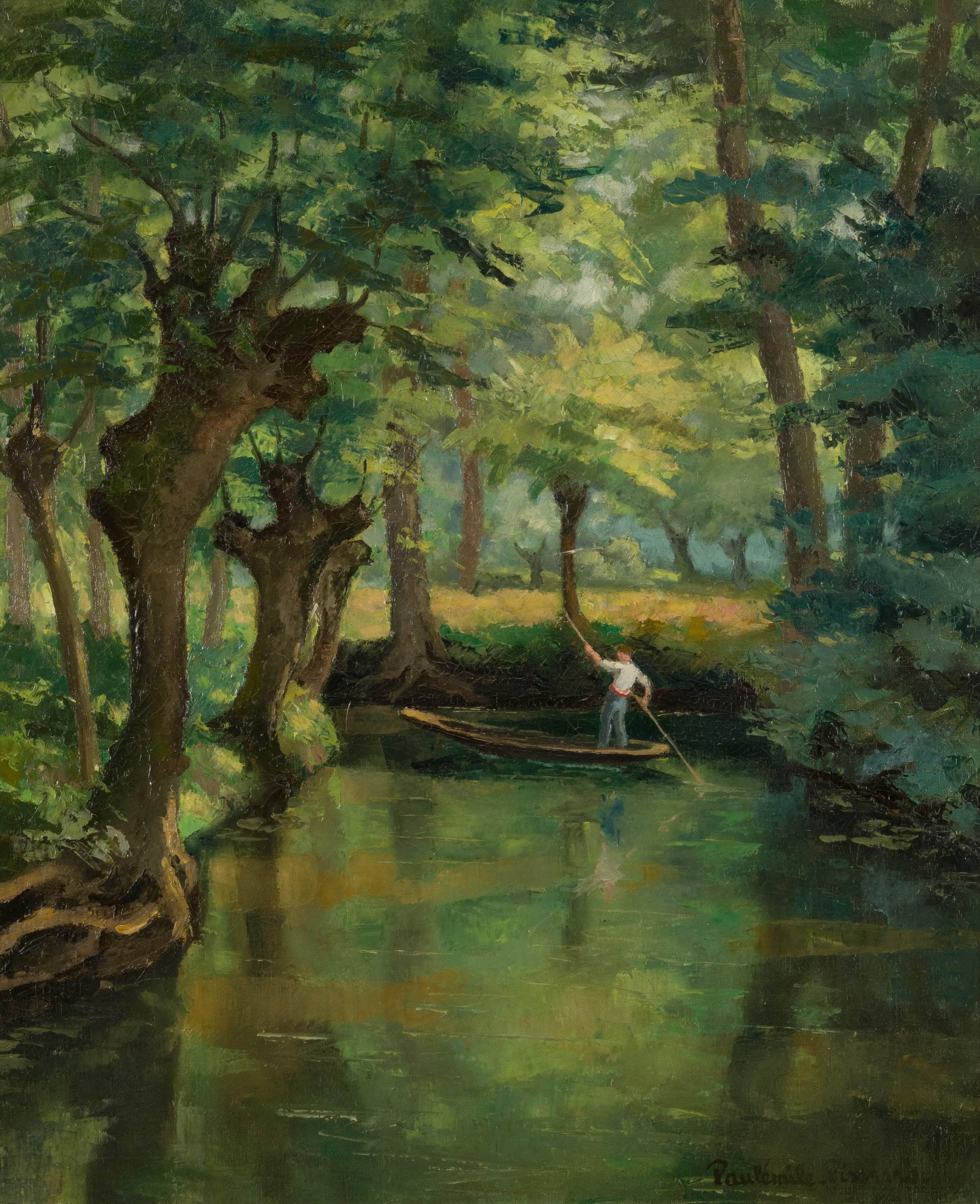 Paulémile Pissarro - Boatman on a boat