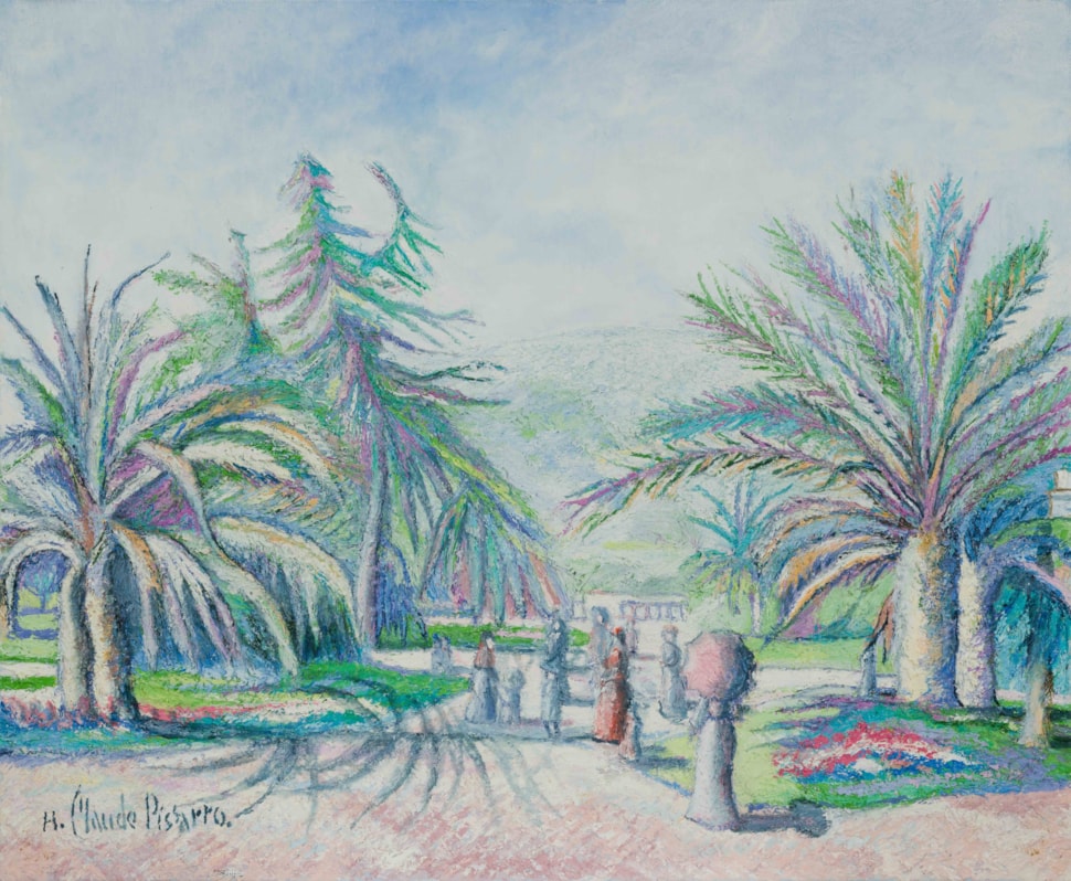 Un Après-midi au Square Carnot - H. Claude Pissarro (b. 1935 - )