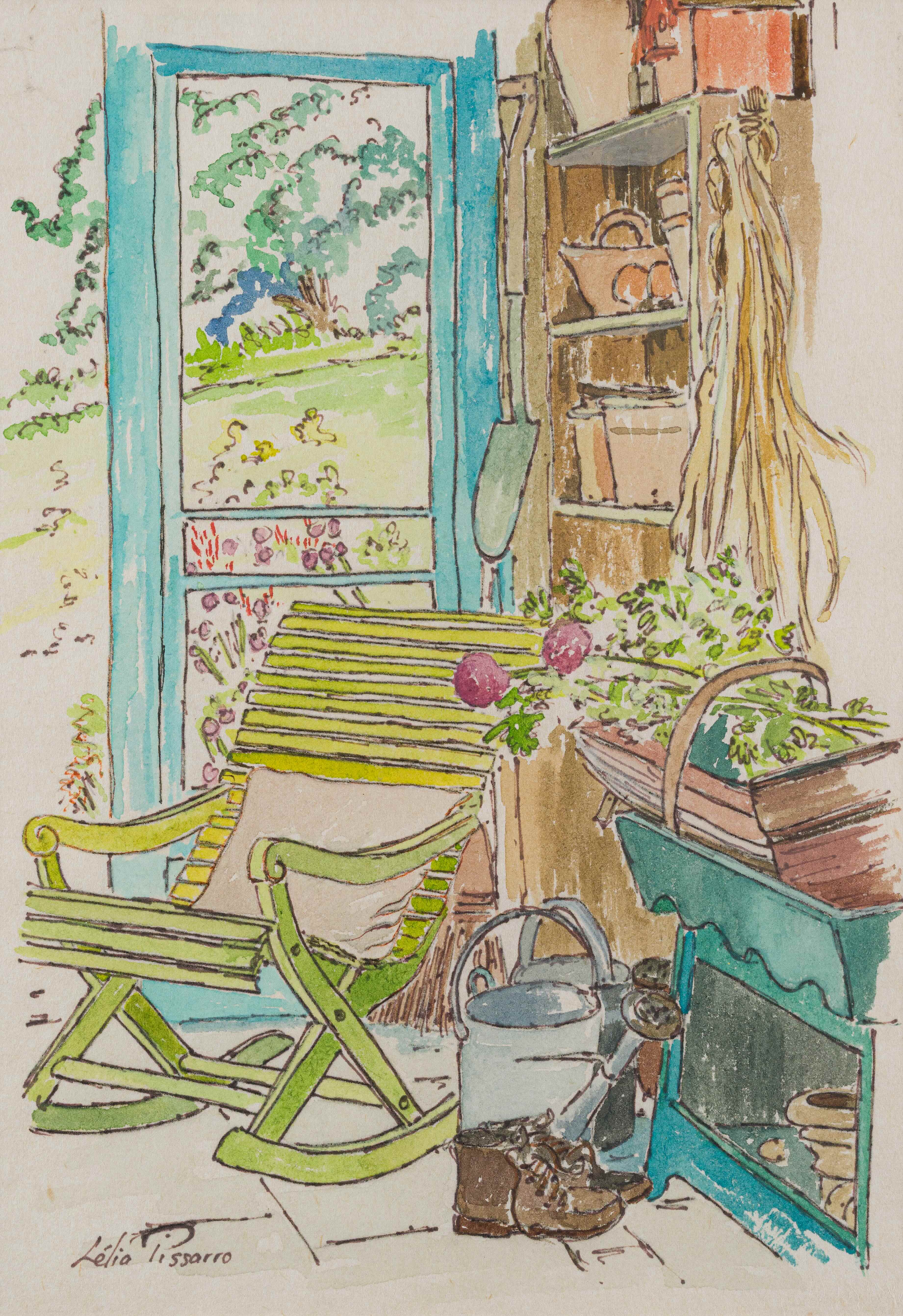 Lélia Pissarro, Figurative - La Cabane de Cliff