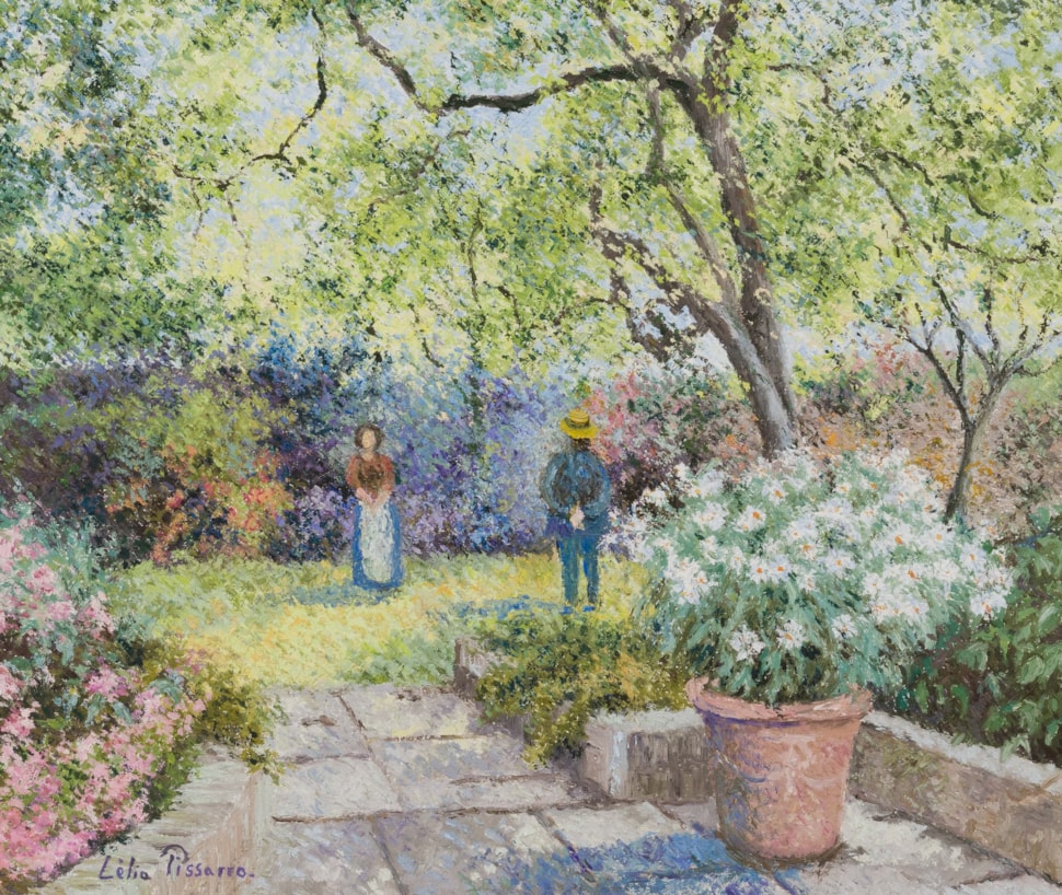 Le jardin de Miriam Nordman, sur la côte - Lélia Pissarro, Figurative (b. 1963 - )