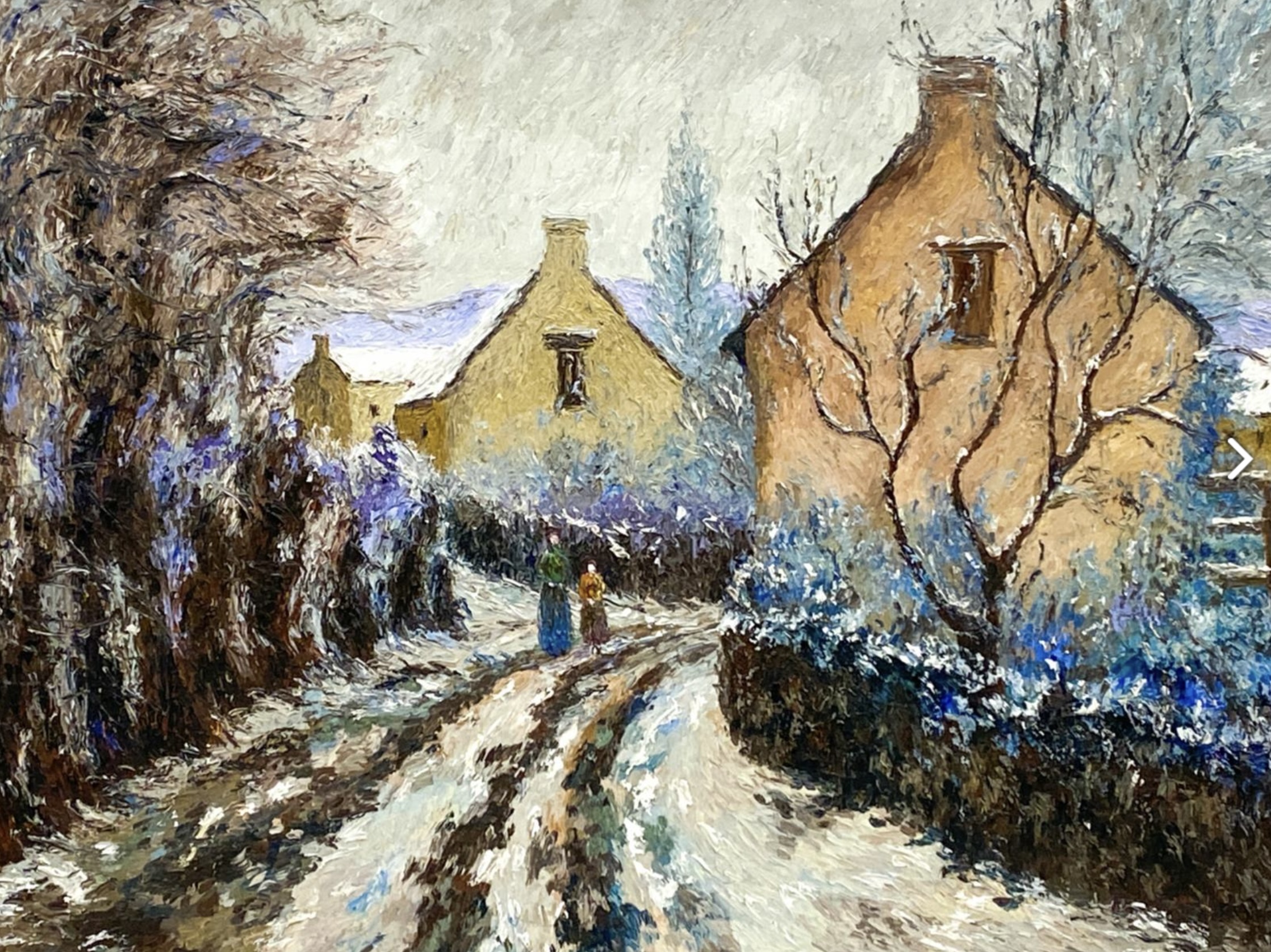 Lélia Pissarro, Figurative - Lélia et Lyora - Rêve pour l'hiver