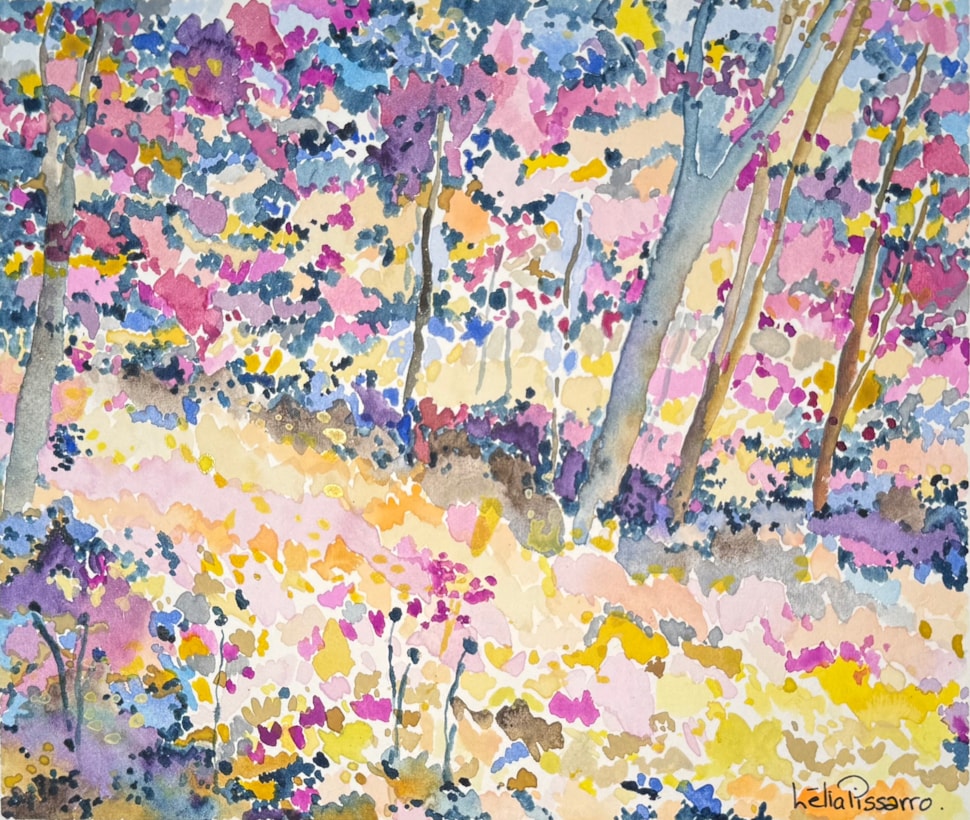 Pink Forest - Lélia Pissarro, Figurative (b. 1963 - )