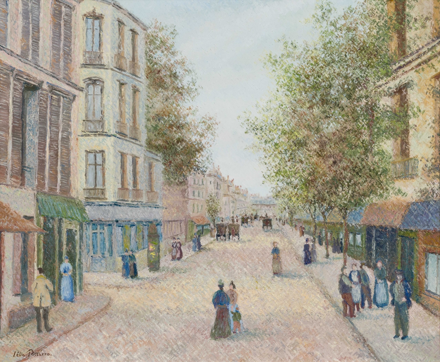 Rue des Batignolles Paris - Lélia Pissarro, Figurative (b. 1963 - )