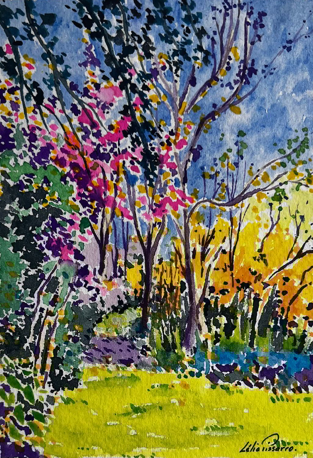 Simba is back - Lélia Pissarro, Figurative (b. 1963 - )