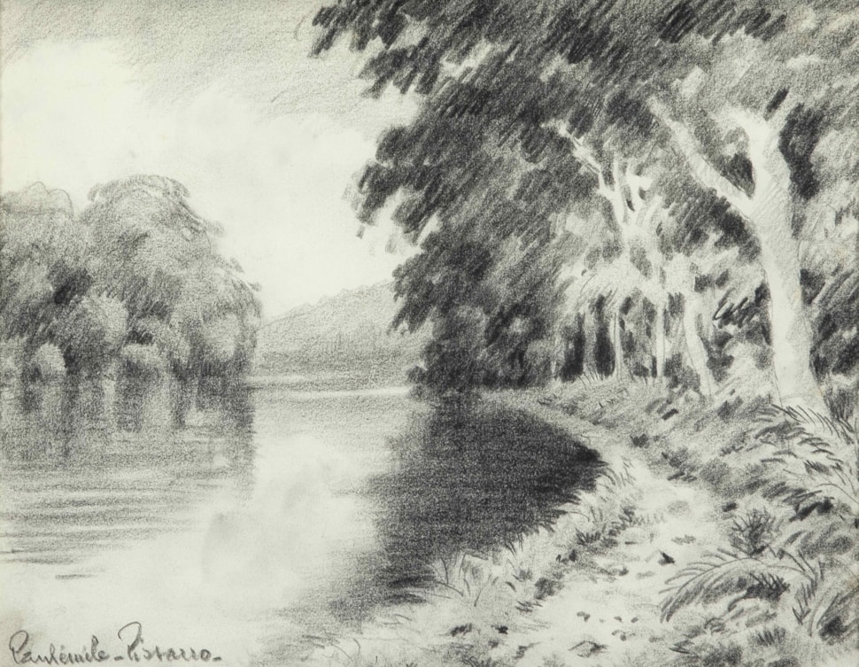 River landscape - Paulémile Pissarro (1884 - 1972)