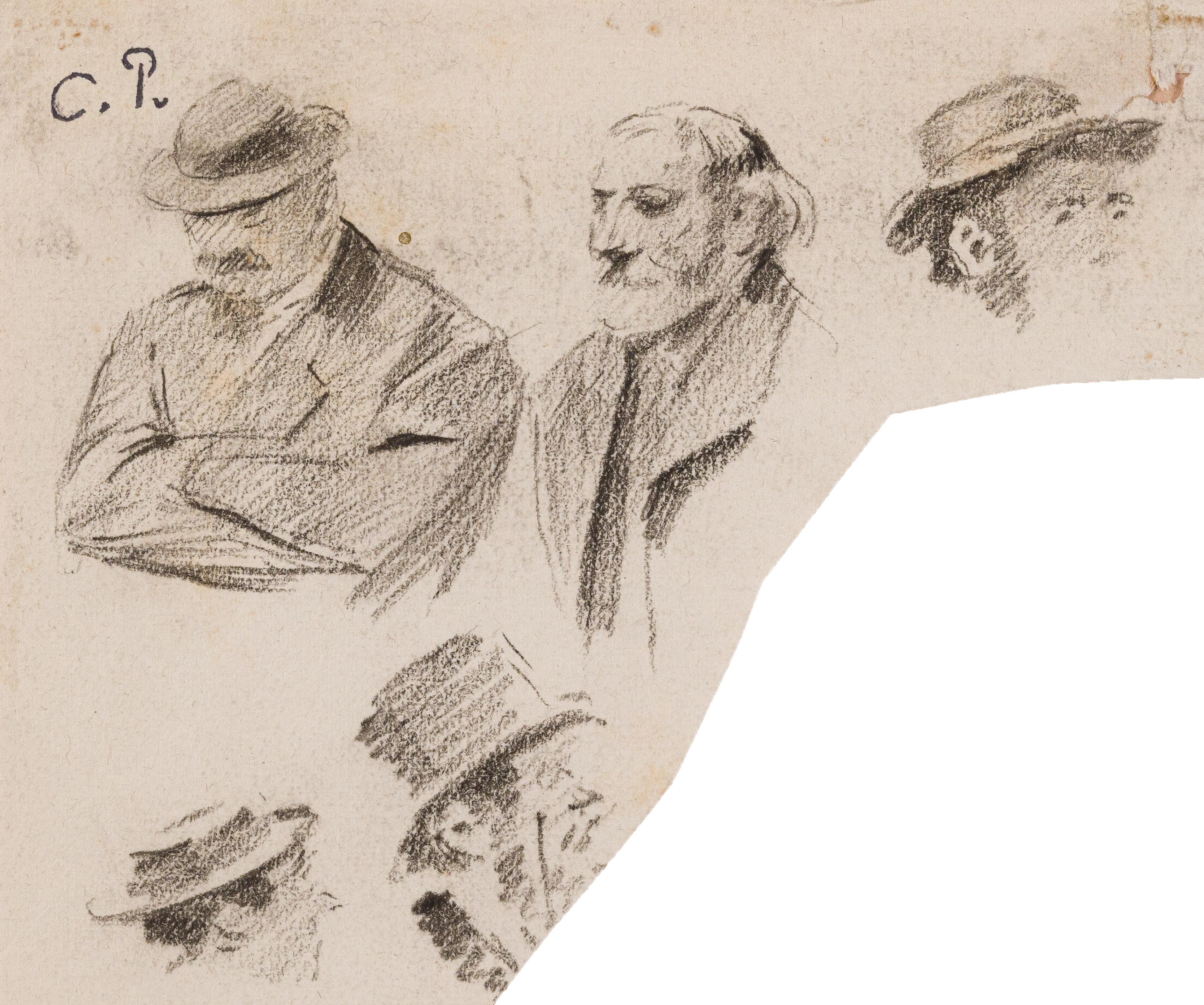 Camille Pissarro - Studies of men