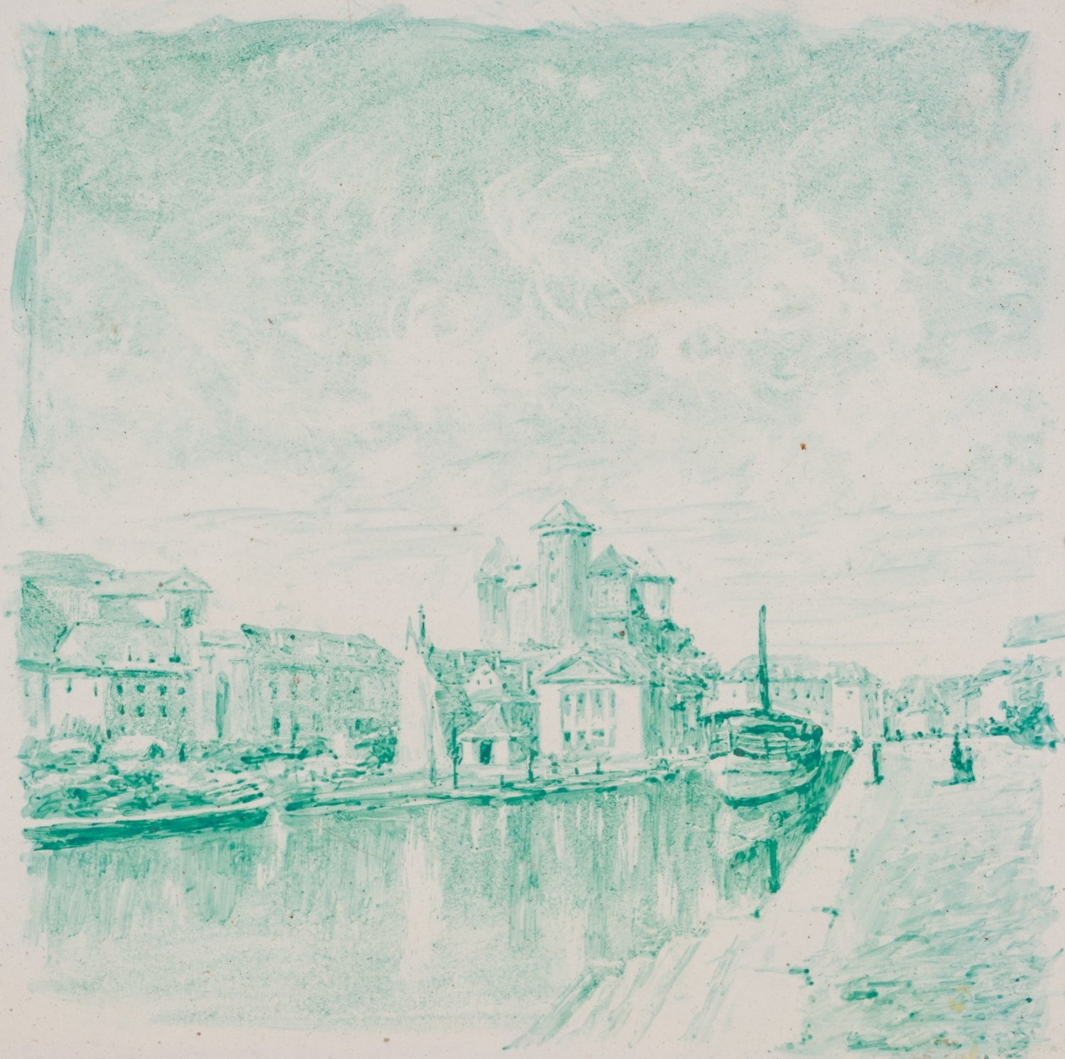 Ville lacustre - Camille Pissarro (1830 - 1903)