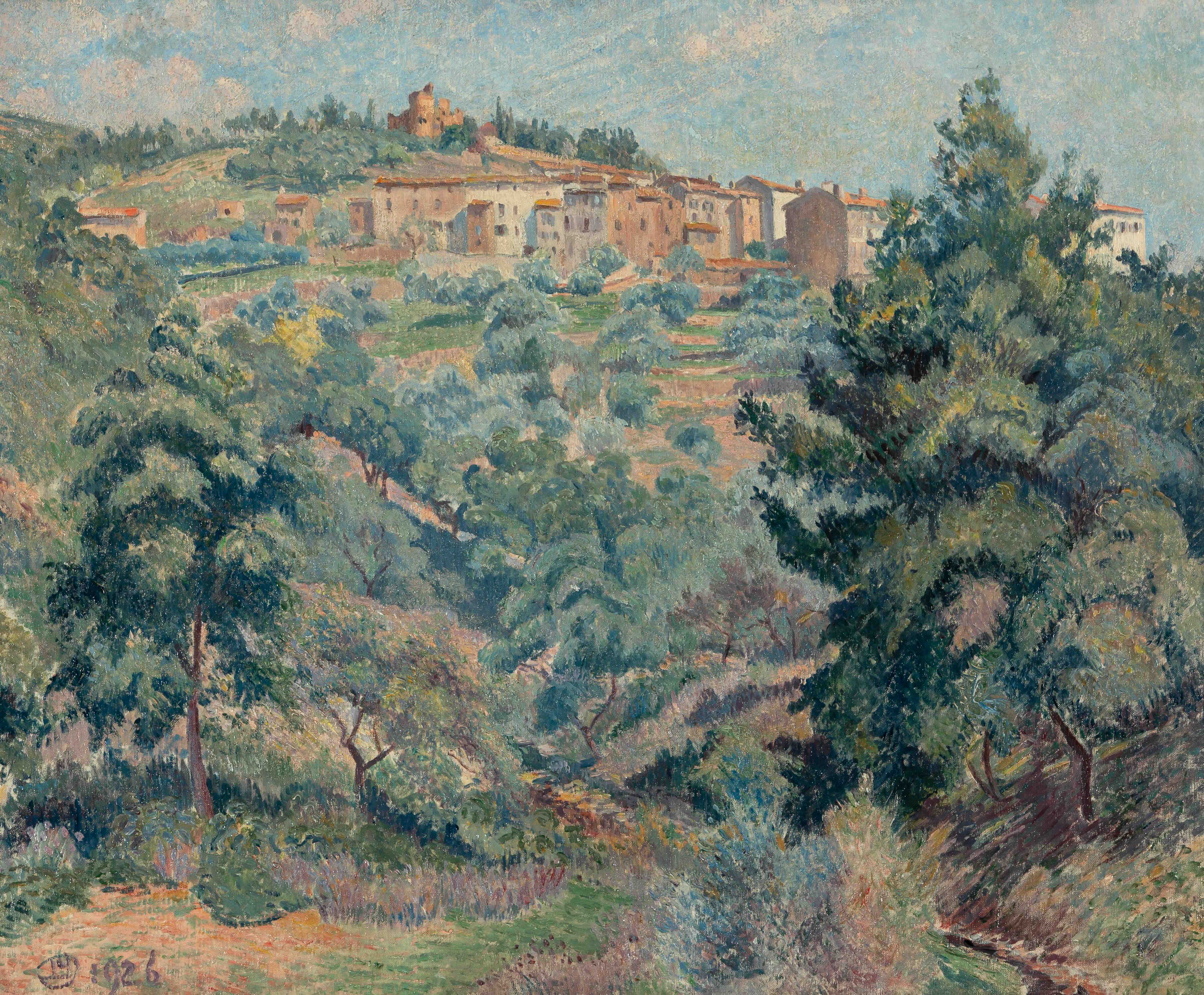 Vue de Bormes - Lucien Pissarro (1863 - 1944)